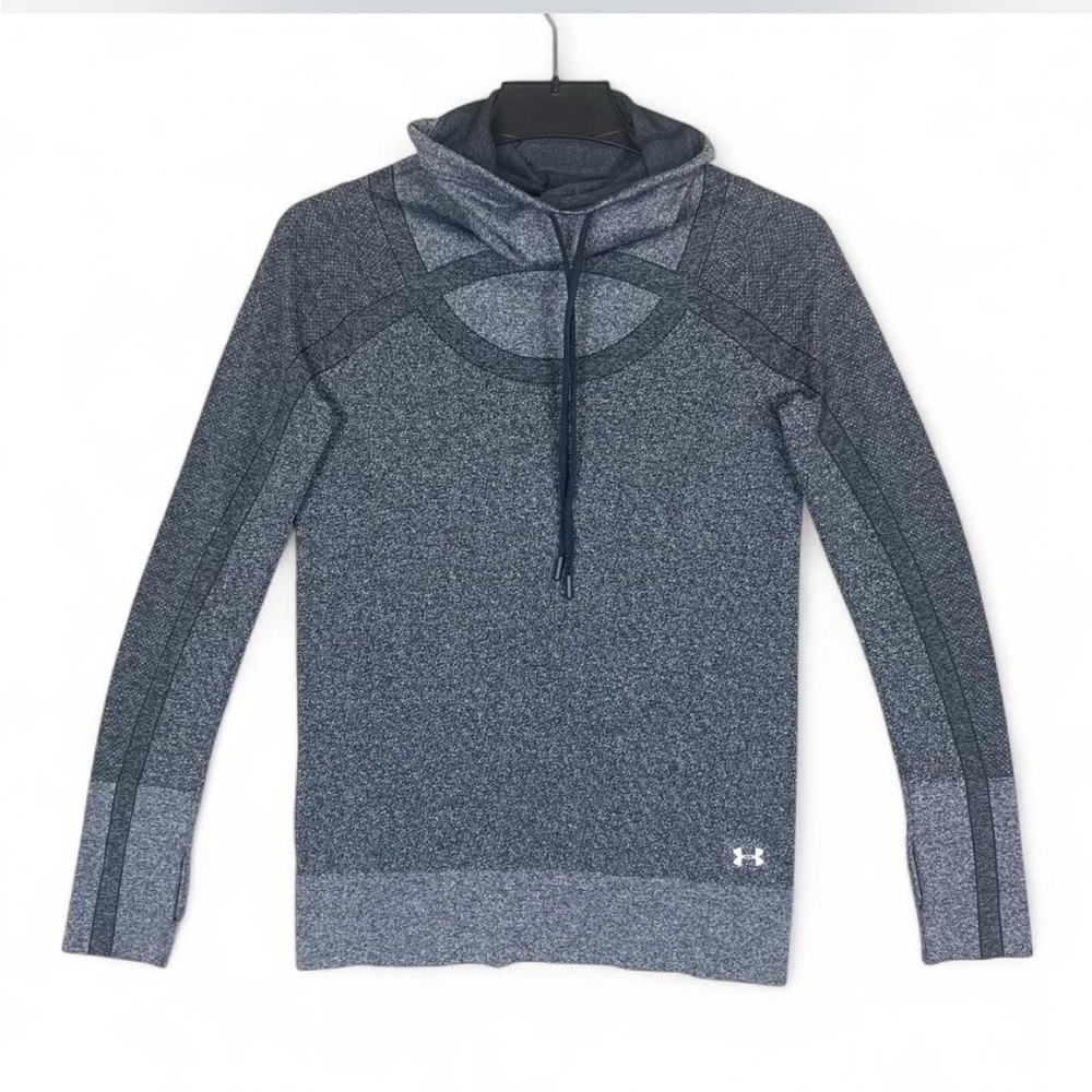 UNDER ARMOR brand grey size S cowl neck/chimney collar athletic sweatshirt